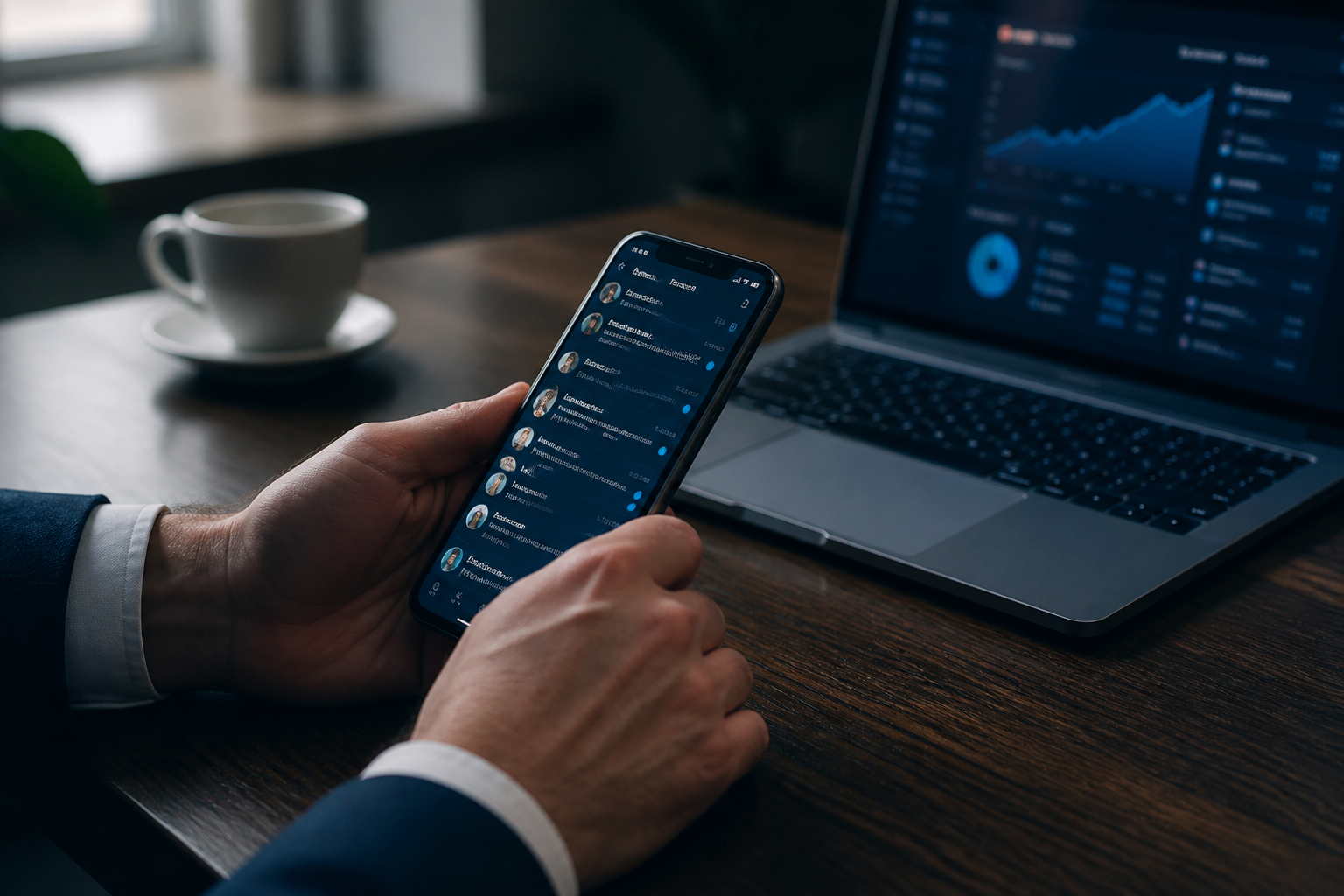 Editorial photograph illustrating: Telegram for Business: A Strategic Guide to Revenue and Growth