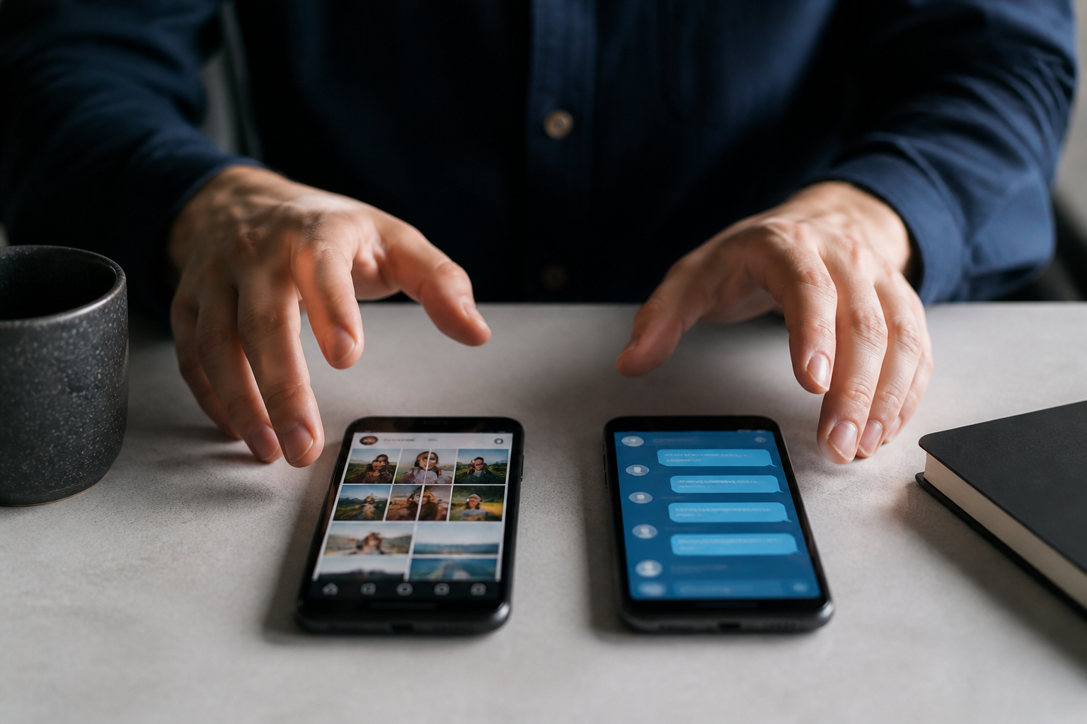 Editorial photograph illustrating: Instagram vs Telegram for creators: which pays more in 2026