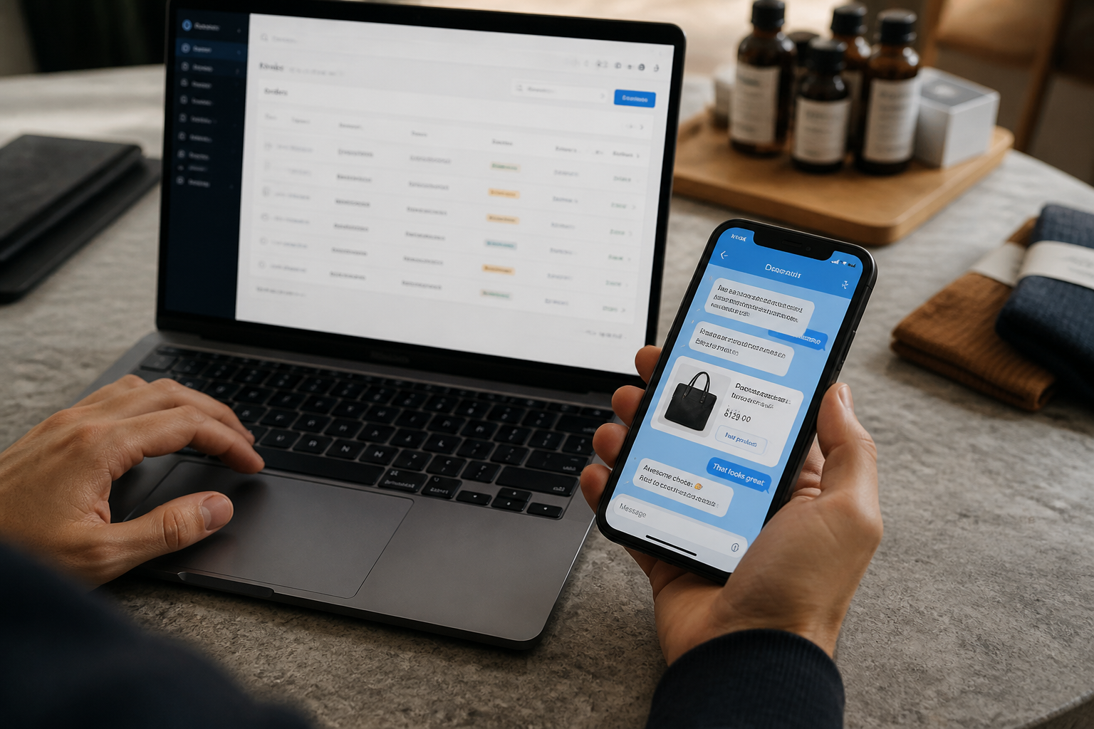 Editorial photograph illustrating: Walmart's ChatGPT checkout: what Shopify merchants should copy